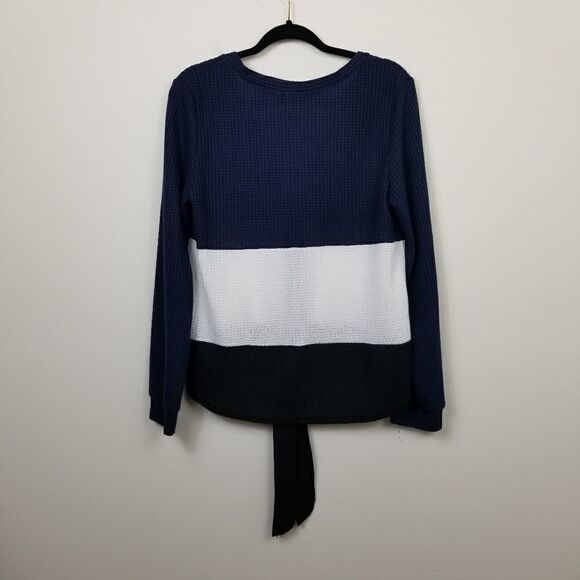 NWT THANTH Button Down Sweater. Blue & White M#026 - Picture 5 of 7